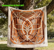 Hermès Cavaliers Equestrian Flannel Fleece Throw Blanket IMG_5002